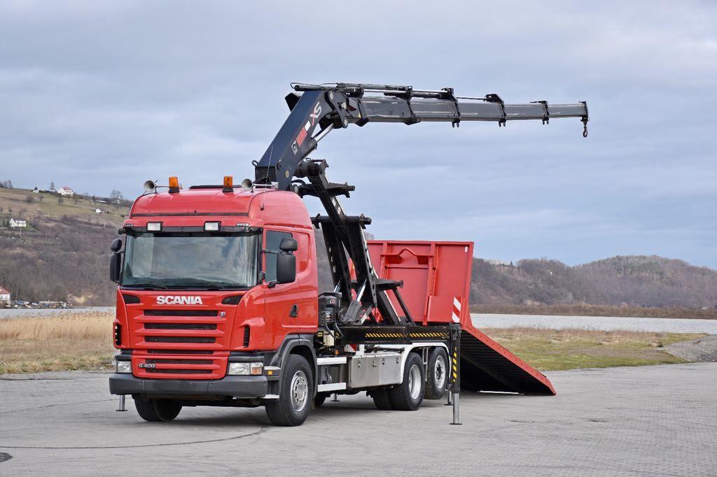 Scania G 400 * Abschleppwagen 6,40m* KRAN + FUNK * TOP - Camión multibasculante, Camión grúa: foto 2 Scania G 400 * Abschleppwagen 6,40m* KRAN + FUNK * TOP - Camión multibasculante, Camión grúa: foto 2