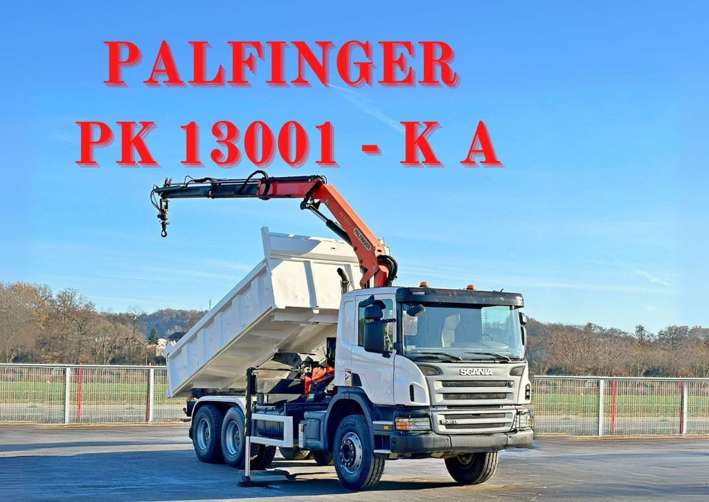 Scania P 360 Kipper 4,70 m * PK 13001-KA + FUNK * 6x4 - Camión volquete, Camión grúa: foto 1 Scania P 360 Kipper 4,70 m * PK 13001-KA + FUNK * 6x4 - Camión volquete, Camión grúa: foto 1