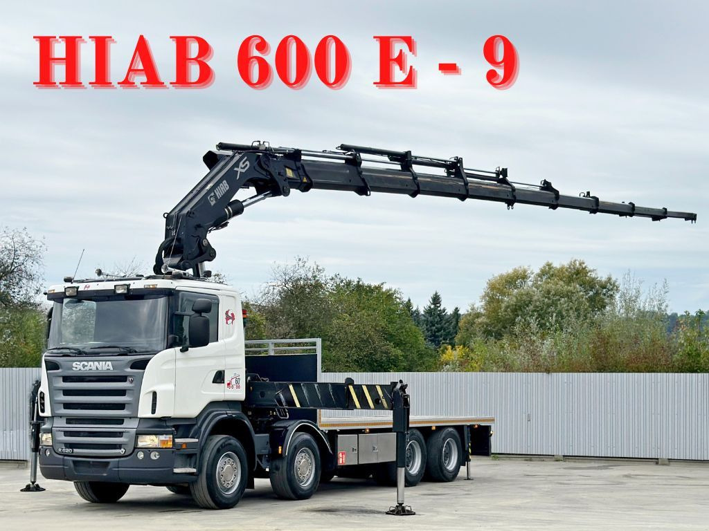 Scania R 620*PLATFORM 6,45m*HIAB 600 E - 9 + FUNK / 8x4 - Camión grúa: foto 1 Scania R 620*PLATFORM 6,45m*HIAB 600 E - 9 + FUNK / 8x4 - Camión grúa: foto 1