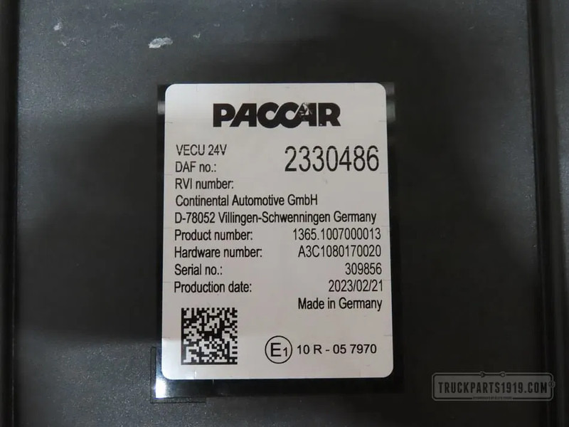 DAF 2330486 VECU Regeleenheid - Unidad de control para Camión: foto 2 DAF 2330486 VECU Regeleenheid - Unidad de control para Camión: foto 2