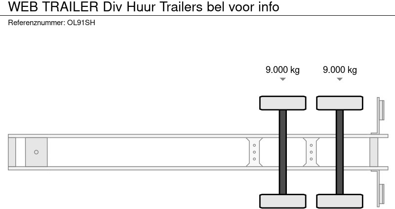 Semirremolque caja cerrada WEB TRAILER Div Huur Trailers bel voor info: foto 7 Semirremolque caja cerrada WEB TRAILER Div Huur Trailers bel voor info: foto 7