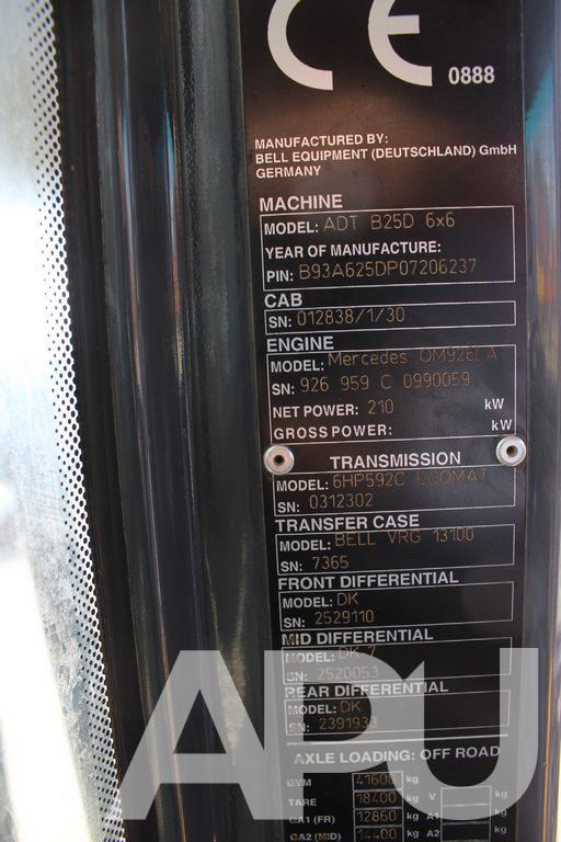 WOZIDŁO Bell ADT B25D 6×6 - Dúmper articulado: foto 2 WOZIDŁO Bell ADT B25D 6×6 - Dúmper articulado: foto 2