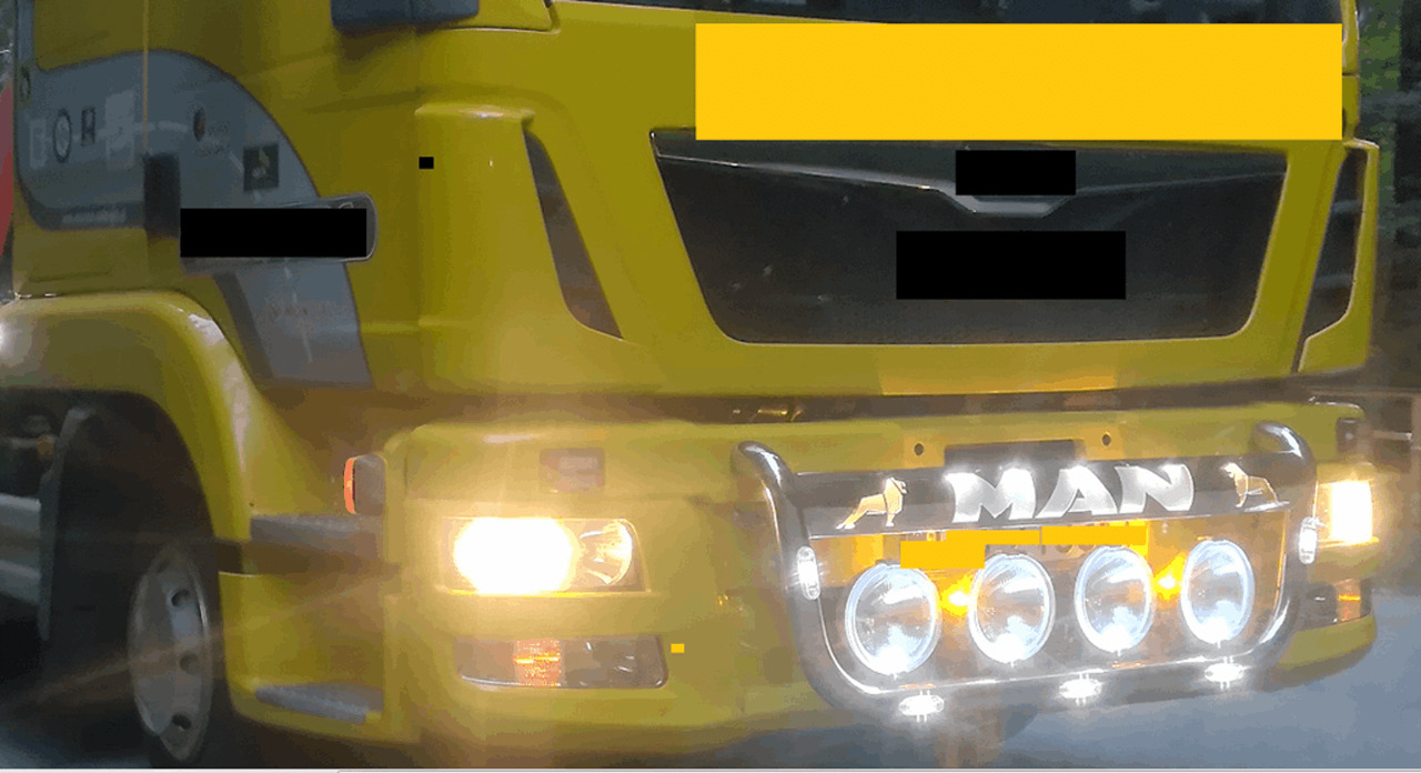 Nieuwe RVS frontbeugel voor MAN met logo en verlichting - Bastidor/ Chasis para Camión: foto 3 Nieuwe RVS frontbeugel voor MAN met logo en verlichting - Bastidor/ Chasis para Camión: foto 3