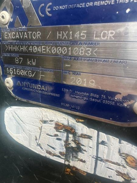 Excavadora de cadenas Hyundai HX145 LCR: foto 17