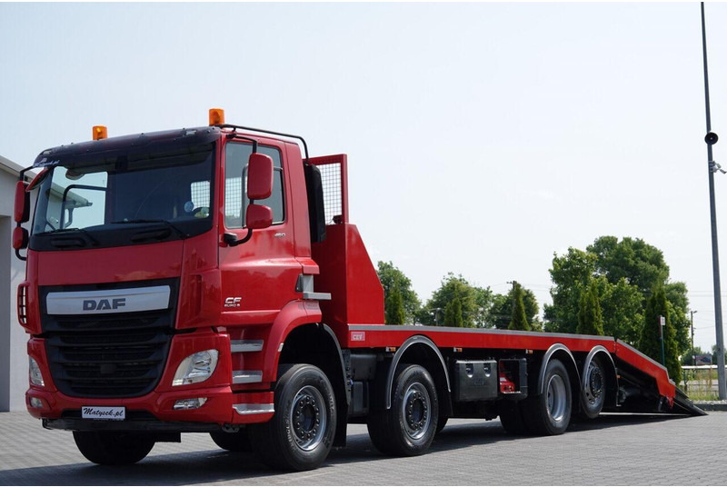 DAF CF 460 / 8x2/ LAWETA / PLATFORMA / NAJAZDY HYDRAULICZNE / WYCIĄ - Grua de remolque autos: foto 1 DAF CF 460 / 8x2/ LAWETA / PLATFORMA / NAJAZDY HYDRAULICZNE / WYCIĄ - Grua de remolque autos: foto 1