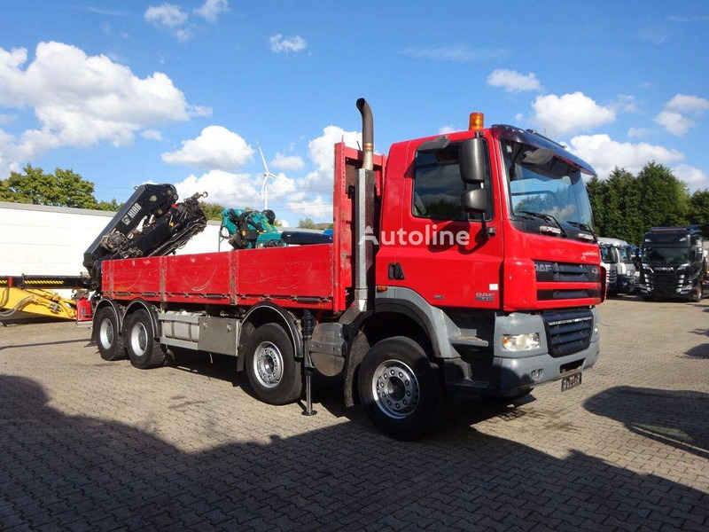 DAF CF 85.410 - Flatbed + crane - Camión caja abierta, Camión grúa: foto 2 DAF CF 85.410 - Flatbed + crane - Camión caja abierta, Camión grúa: foto 2