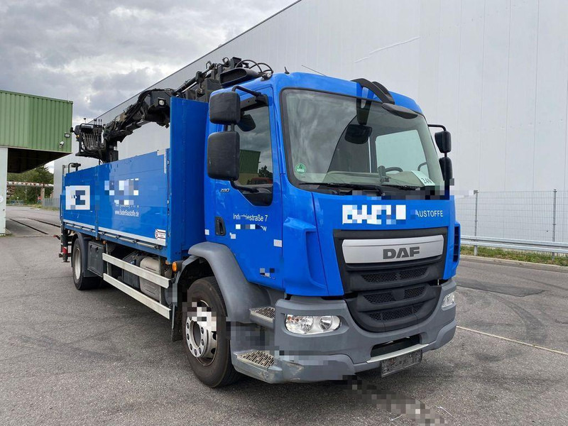 DAF LF 280 - Camión caja abierta, Camión grúa: foto 1 DAF LF 280 - Camión caja abierta, Camión grúa: foto 1