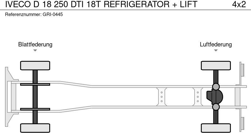 Camión frigorífico Iveco D 18 250 DTI 18T REFRIGERATOR + LIFT: foto 13 Camión frigorífico Iveco D 18 250 DTI 18T REFRIGERATOR + LIFT: foto 13