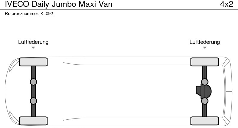Furgoneta caja cerrada Iveco Daily Jumbo Maxi Van: foto 19