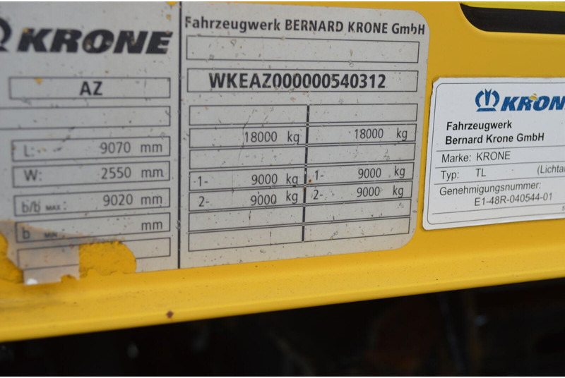 Remolque plataforma/ Caja abierta Krone AZ BUDOWLANA BUDOWLANKA: foto 6 Remolque plataforma/ Caja abierta Krone AZ BUDOWLANA BUDOWLANKA: foto 6