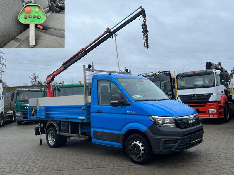 MAN TGE 6.120 Flatbed + Crane Maxilift ML 270 L.3H - Camión caja abierta, Camión grúa: foto 4 MAN TGE 6.120 Flatbed + Crane Maxilift ML 270 L.3H - Camión caja abierta, Camión grúa: foto 4