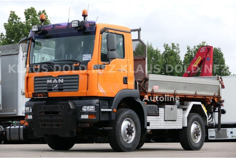 MAN TGM 13.240 - 2 way tipper+crane 4x4 - Camión volquete, Camión grúa: foto 1 MAN TGM 13.240 - 2 way tipper+crane 4x4 - Camión volquete, Camión grúa: foto 1