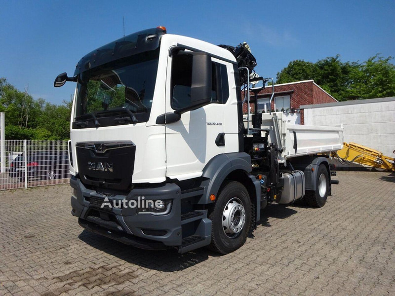 Leasing de MAN TGS 22.400 - 3 way tipper + crane MAN TGS 22.400 - 3 way tipper + crane: foto 6