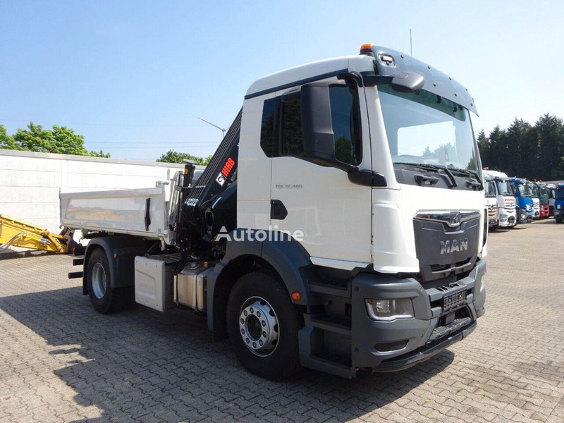 Leasing de MAN TGS 22.400 - 3 way tipper + crane MAN TGS 22.400 - 3 way tipper + crane: foto 14
