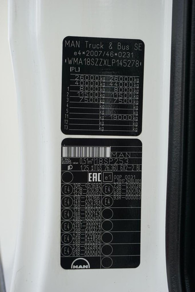 Camión frigorífico MAN TGS / 26.360 / EURO 6 / CHŁODNIA + WINDA / 20 PALET: foto 11 Camión frigorífico MAN TGS / 26.360 / EURO 6 / CHŁODNIA + WINDA / 20 PALET: foto 11