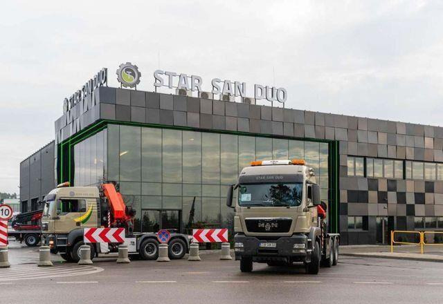 Camión caja abierta, Camión grúa MAN TGS 26.480 6x6 PALFINGER PK 34002 SH Crane Winc: foto 12