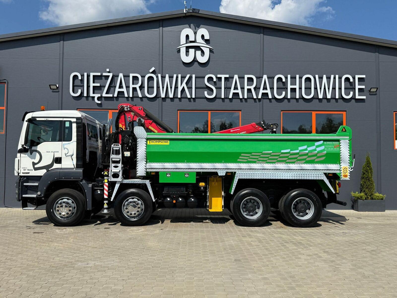 MAN TGS TGX 35.400 // 8x4 // E5 // wywrotka kiper + HDS z czerpakiem - Camión volquete, Camión grúa: foto 3 MAN TGS TGX 35.400 // 8x4 // E5 // wywrotka kiper + HDS z czerpakiem - Camión volquete, Camión grúa: foto 3