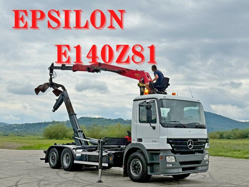 Mercedes-Benz ACTROS 2541 ABROLLKIPPER EPSILON E140Z81 TOP - Camión multibasculante, Camión grúa: foto 1 Mercedes-Benz ACTROS 2541 ABROLLKIPPER EPSILON E140Z81 TOP - Camión multibasculante, Camión grúa: foto 1