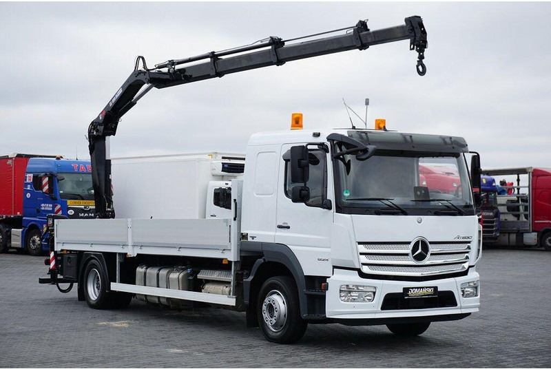 Mercedes-Benz ATEGO / 1224 / ACC / SKRZYNIOWY + HDS / HIAB 099 B - 3 DUO - Camión caja abierta, Camión grúa: foto 1 Mercedes-Benz ATEGO / 1224 / ACC / SKRZYNIOWY + HDS / HIAB 099 B - 3 DUO - Camión caja abierta, Camión grúa: foto 1