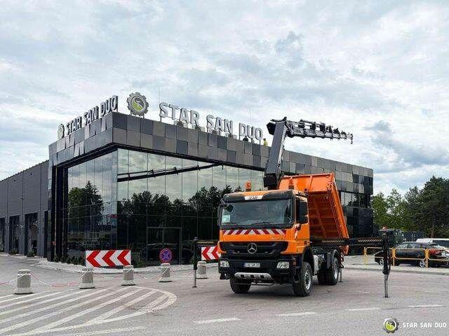 Mercedes-Benz Actros 1841 AK 4x4 Hiab 288E-7 Crane Kipper - Camión volquete, Camión grúa: foto 2 Mercedes-Benz Actros 1841 AK 4x4 Hiab 288E-7 Crane Kipper - Camión volquete, Camión grúa: foto 2