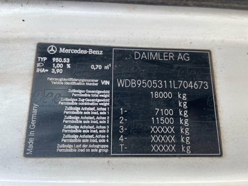 Camión portacontenedor de cadenas Mercedes-Benz Axor 1833 - Meiller AK12LT Absetzkipper: foto 7