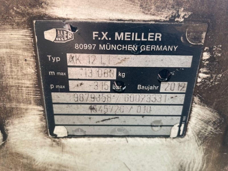 Camión portacontenedor de cadenas Mercedes-Benz Axor 1833 - Meiller AK12LT Absetzkipper: foto 8