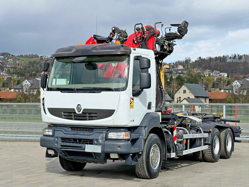 Renault KERAX 460 DXI * ABROLLKIPPER * EPSILON Q170Z69 * 6x4 - Camión multibasculante, Camión grúa: foto 2 Renault KERAX 460 DXI * ABROLLKIPPER * EPSILON Q170Z69 * 6x4 - Camión multibasculante, Camión grúa: foto 2