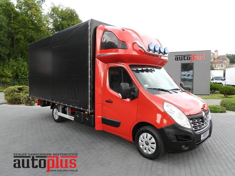 Renault MASTER PLANDEKA 10 PALET WEBASTO TEMPOMAT PNEUMATYKA KLIMATYZACJ - Furgoneta con lona: foto 1 Renault MASTER PLANDEKA 10 PALET WEBASTO TEMPOMAT PNEUMATYKA KLIMATYZACJ - Furgoneta con lona: foto 1