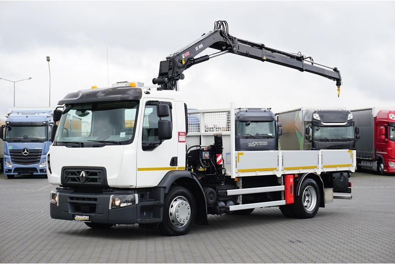 Renault PREMIUM / D16 / ACC / SKRZYNIOWY + HDS / HIAB 099 E - 2 HIDUO - Camión caja abierta, Camión grúa: foto 1 Renault PREMIUM / D16 / ACC / SKRZYNIOWY + HDS / HIAB 099 E - 2 HIDUO - Camión caja abierta, Camión grúa: foto 1