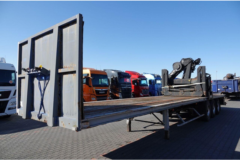 Samro NACZEPA PLATFORMA / + HDS HIAB R 150 F3 - WYSÓW : 8 METRÓW - Semirremolque plataforma/ Caja abierta: foto 3 Samro NACZEPA PLATFORMA / + HDS HIAB R 150 F3 - WYSÓW : 8 METRÓW - Semirremolque plataforma/ Caja abierta: foto 3