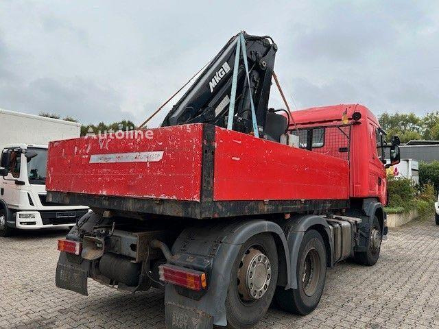 Scania 124 L 470 - Flatbed + crane - Camión caja abierta, Camión grúa: foto 3 Scania 124 L 470 - Flatbed + crane - Camión caja abierta, Camión grúa: foto 3