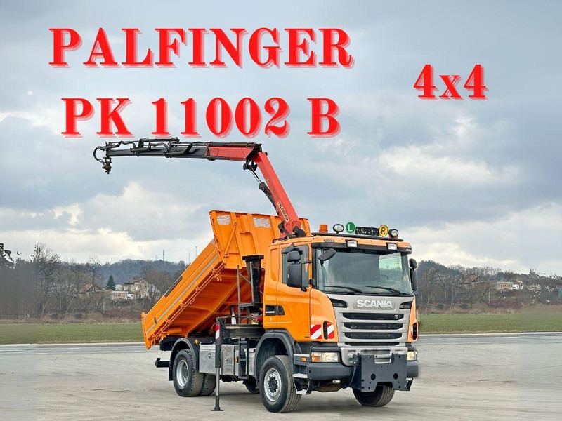 Scania G360 Kipper 4,10m *PK 11002 B + FUNK *4x4 - Camión volquete, Camión grúa: foto 1 Scania G360 Kipper 4,10m *PK 11002 B + FUNK *4x4 - Camión volquete, Camión grúa: foto 1