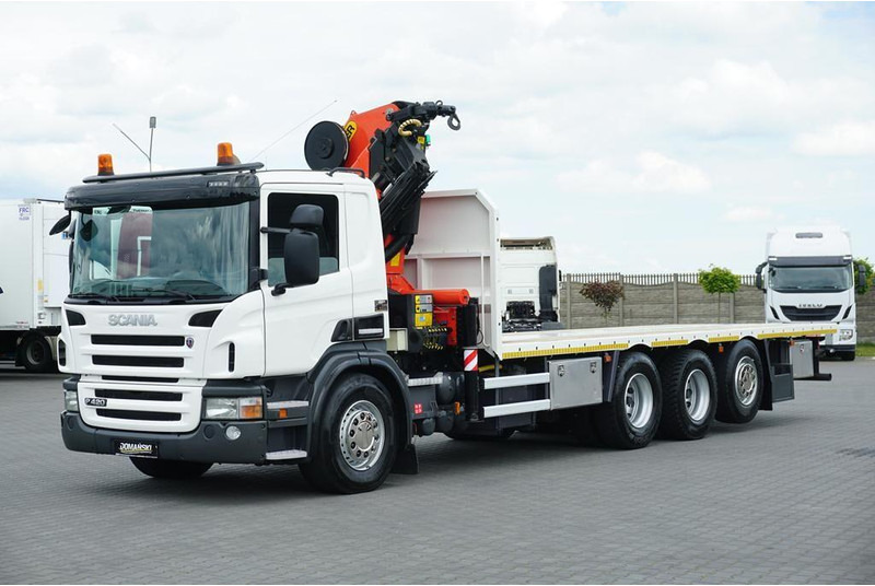 Scania P 420 / 8 X 4 / TRIDEM / SKRZYNIOWY + HDS / PALFINGER PK 26002 / - Camión caja abierta, Camión grúa: foto 2 Scania P 420 / 8 X 4 / TRIDEM / SKRZYNIOWY + HDS / PALFINGER PK 26002 / - Camión caja abierta, Camión grúa: foto 2