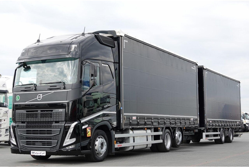 Volvo FH 500 / I-SAVE / XL / ZESTAW TANDEM PRZEJAZDOWY 120 M3 / 2023 / - Camión lona: foto 4 Volvo FH 500 / I-SAVE / XL / ZESTAW TANDEM PRZEJAZDOWY 120 M3 / 2023 / - Camión lona: foto 4
