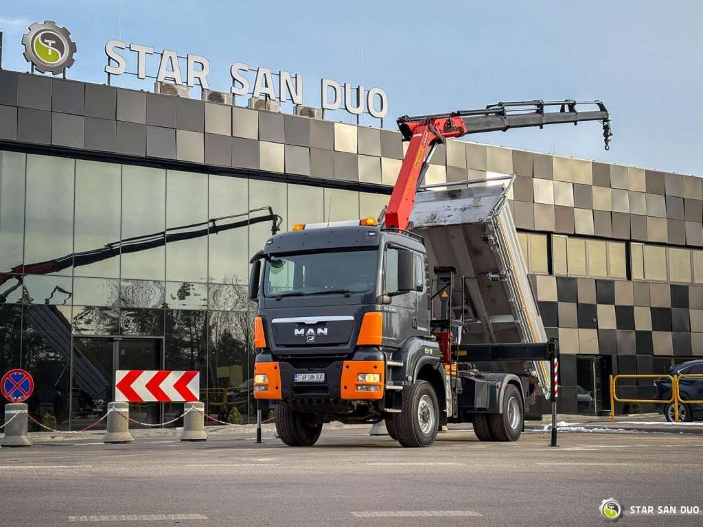 MAN TGS 18.480 PALFINGER PK 16502 HDS Crane,Kipper MAN TGS 18.480 PALFINGER PK 16502 HDS Crane,Kipper - Camión grúa, Camión volquete: foto 1 MAN TGS 18.480 PALFINGER PK 16502 HDS Crane,Kipper MAN TGS 18.480 PALFINGER PK 16502 HDS Crane,Kipper - Camión grúa, Camión volquete: foto 1