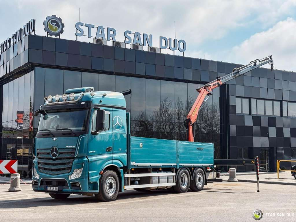 Mercedes-Benz  ACTROS 2545 6x2 Palfinger PK 16001 HDS Crane Mercedes-Benz  ACTROS 2545 6x2 Palfinger PK 16001 HDS Crane - Camión grúa, Camión caja abierta: foto 1 Mercedes-Benz  ACTROS 2545 6x2 Palfinger PK 16001 HDS Crane Mercedes-Benz  ACTROS 2545 6x2 Palfinger PK 16001 HDS Crane - Camión grúa, Camión caja abierta: foto 1