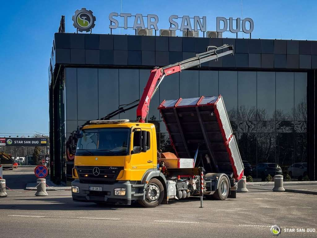 Mercedes-Benz AXOR 1824 4x2 HMF 975 HDS Crane Rotator Kipper Mercedes-Benz AXOR 1824 4x2 HMF 975 HDS Crane Rotator Kipper - Camión grúa, Camión volquete: foto 1 Mercedes-Benz AXOR 1824 4x2 HMF 975 HDS Crane Rotator Kipper Mercedes-Benz AXOR 1824 4x2 HMF 975 HDS Crane Rotator Kipper - Camión grúa, Camión volquete: foto 1