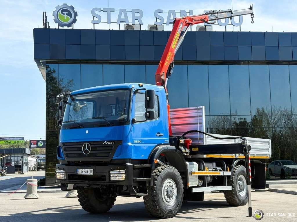 Mercedes-Benz AXOR 1824 4x4 PALFINGER PK 8500 Crane Kran - Camión grúa: foto 1 Mercedes-Benz AXOR 1824 4x4 PALFINGER PK 8500 Crane Kran - Camión grúa: foto 1