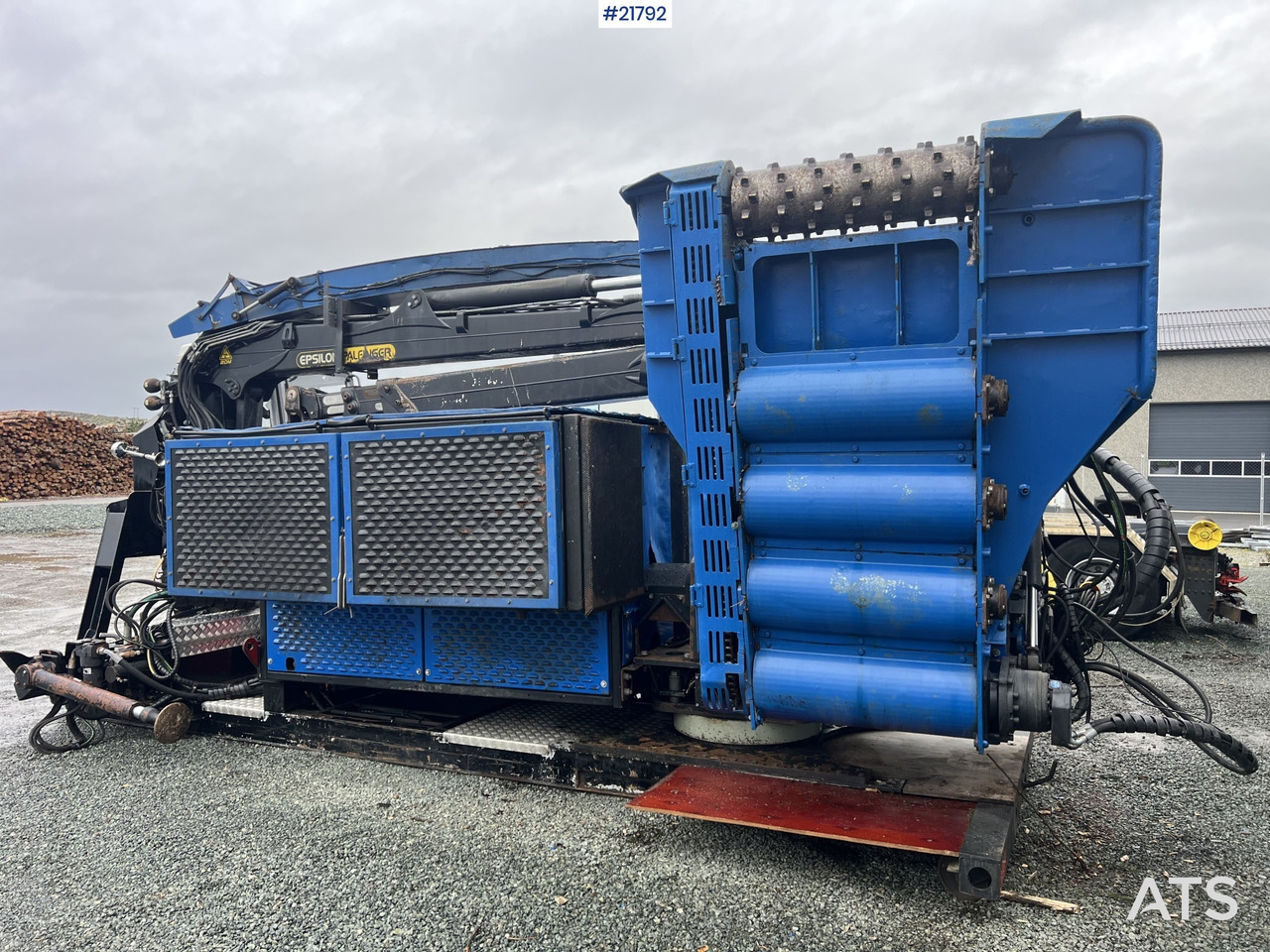 Bruks 806st Bio tre kverner m/ Epsilon palfinger m120l97 tømmerkrane - Trituradora de madera: foto 4 Bruks 806st Bio tre kverner m/ Epsilon palfinger m120l97 tømmerkrane - Trituradora de madera: foto 4