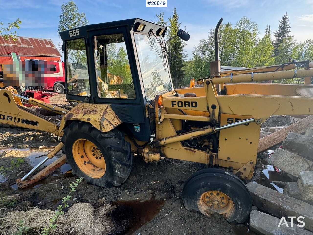 Retroexcavadora Ford 555 Traktorgraver m/ 2 frontskuffer og 2 graveskuffer: foto 17 Retroexcavadora Ford 555 Traktorgraver m/ 2 frontskuffer og 2 graveskuffer: foto 17