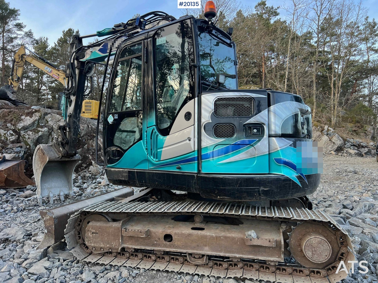 Hitachi zx85us-6 gravemaskin m/ graveskuffe, hydraulisk pusseskuffe, klype - Excavadora: foto 5 Hitachi zx85us-6 gravemaskin m/ graveskuffe, hydraulisk pusseskuffe, klype - Excavadora: foto 5