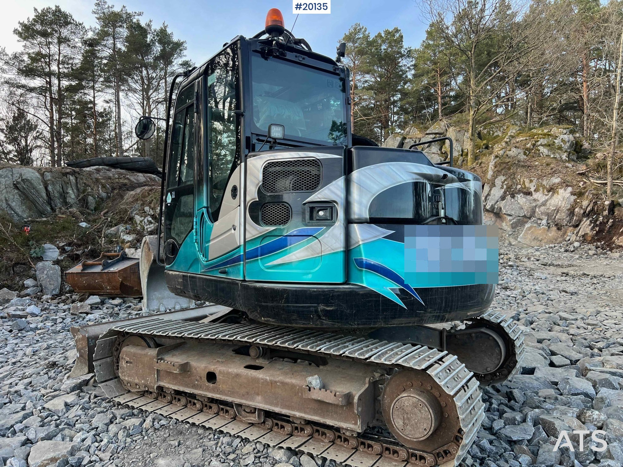 Hitachi zx85us-6 gravemaskin m/ graveskuffe, hydraulisk pusseskuffe, klype - Excavadora: foto 4 Hitachi zx85us-6 gravemaskin m/ graveskuffe, hydraulisk pusseskuffe, klype - Excavadora: foto 4