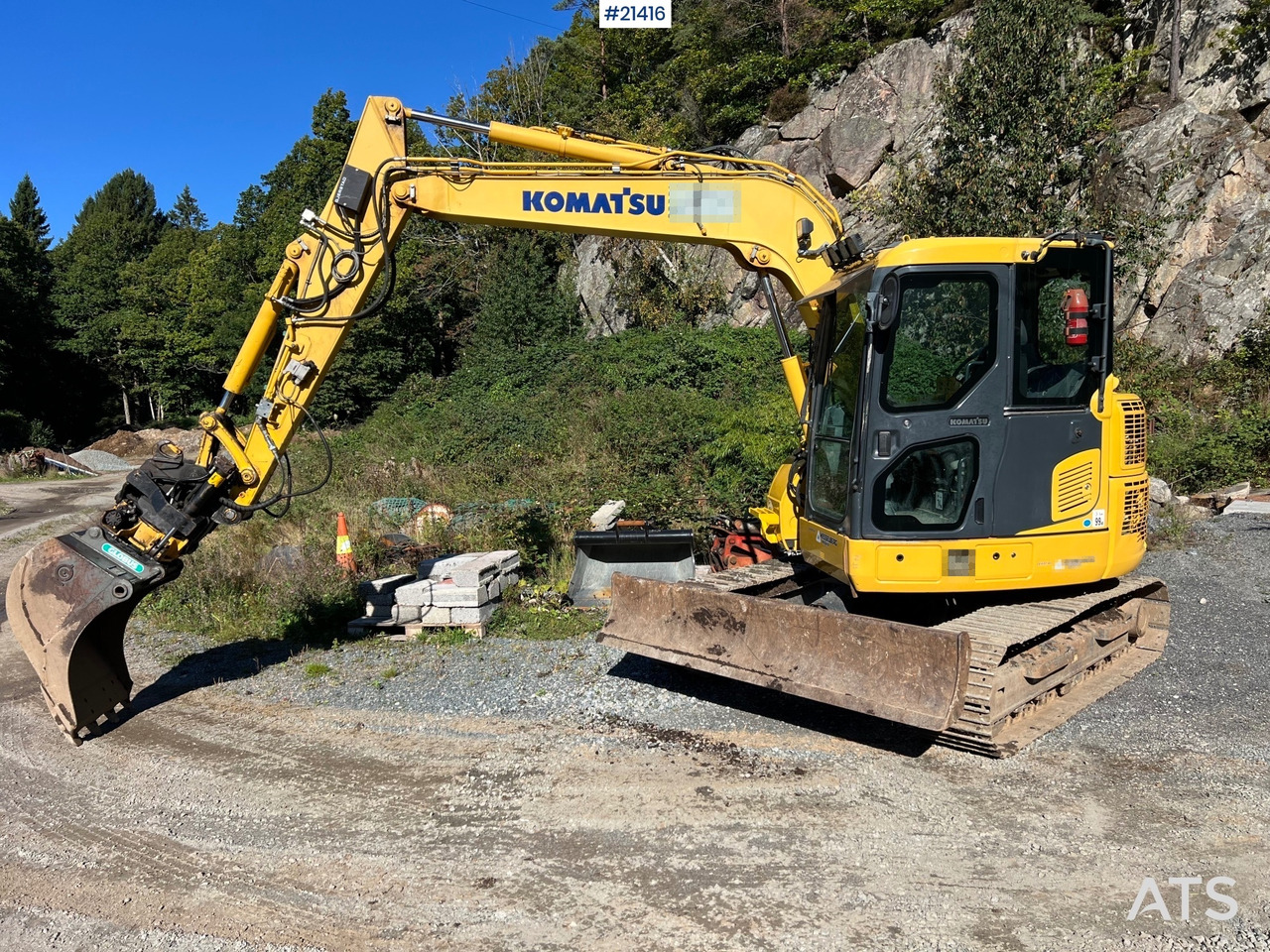 Komatsu PC78us Gravemaskin m/ Rototilt, pusseskuffe, smalskuffe og graveskuffe - Excavadora de cadenas: foto 1 Komatsu PC78us Gravemaskin m/ Rototilt, pusseskuffe, smalskuffe og graveskuffe - Excavadora de cadenas: foto 1
