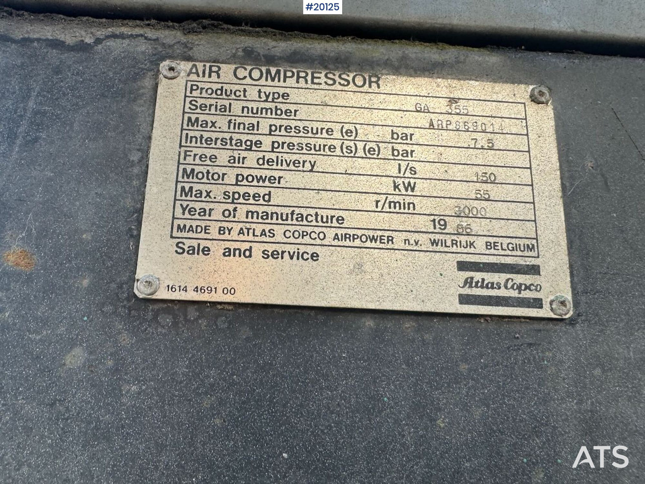 Maquinaria de construcción Atlas Copco GA 355: foto 11