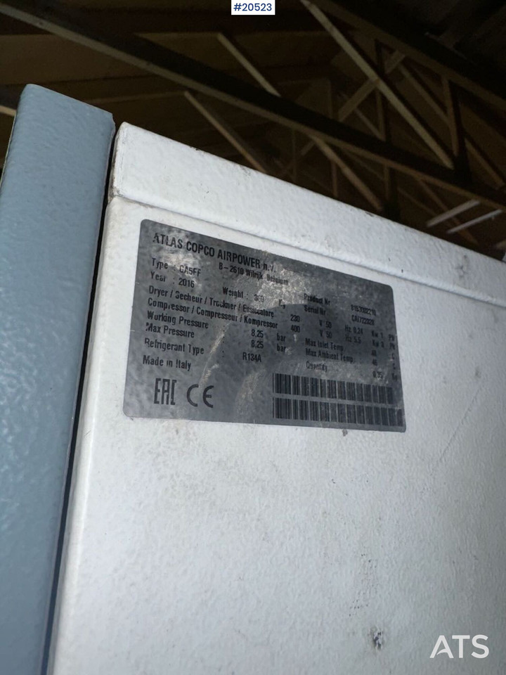 Maquinaria de construcción Atlas Copco GA5FF: foto 7 Maquinaria de construcción Atlas Copco GA5FF: foto 7