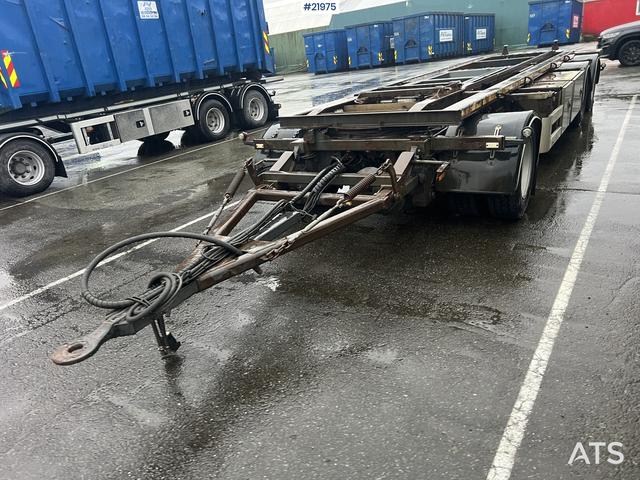 NOR SLEP sl-28kt 3 akslet krokslep m/ tipp - Remolque multilift/ Portacontenedores de cadenas: foto 4 NOR SLEP sl-28kt 3 akslet krokslep m/ tipp - Remolque multilift/ Portacontenedores de cadenas: foto 4