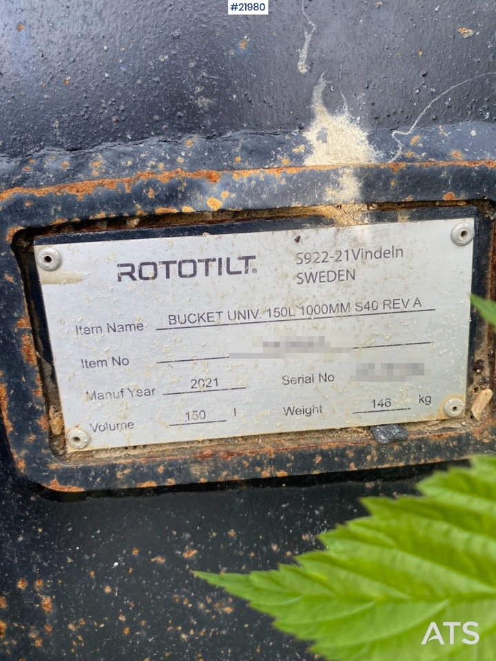 Rototilt S40 feste - Cazo: foto 4 Rototilt S40 feste - Cazo: foto 4