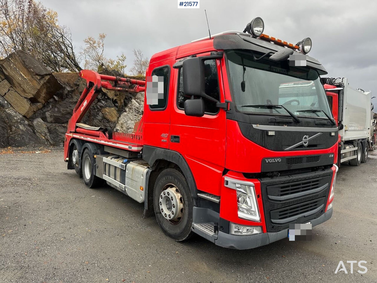 Volvo FM 410 liftdumper 6x2 m/ Laxo påbygg, utskyt og rotator. - Camión portacontenedor de cadenas: foto 5 Volvo FM 410 liftdumper 6x2 m/ Laxo påbygg, utskyt og rotator. - Camión portacontenedor de cadenas: foto 5