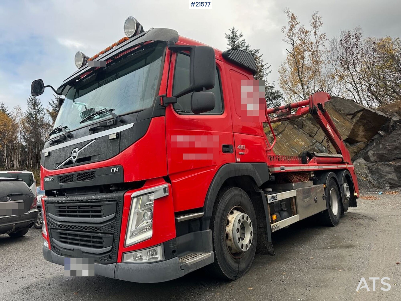 Volvo FM 410 liftdumper 6x2 m/ Laxo påbygg, utskyt og rotator. - Camión portacontenedor de cadenas: foto 2 Volvo FM 410 liftdumper 6x2 m/ Laxo påbygg, utskyt og rotator. - Camión portacontenedor de cadenas: foto 2