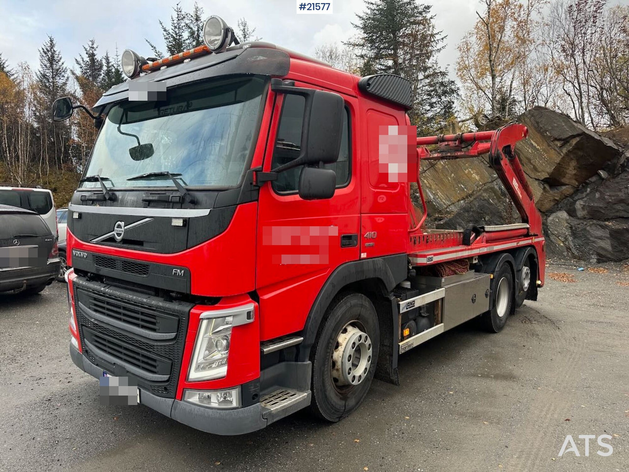 Volvo FM 410 liftdumper 6x2 m/ Laxo påbygg, utskyt og rotator. - Camión portacontenedor de cadenas: foto 3 Volvo FM 410 liftdumper 6x2 m/ Laxo påbygg, utskyt og rotator. - Camión portacontenedor de cadenas: foto 3